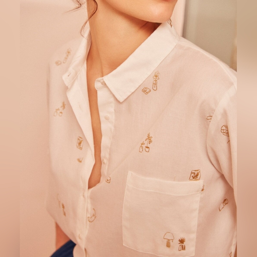 White cotton blouse Des Petits Hauts